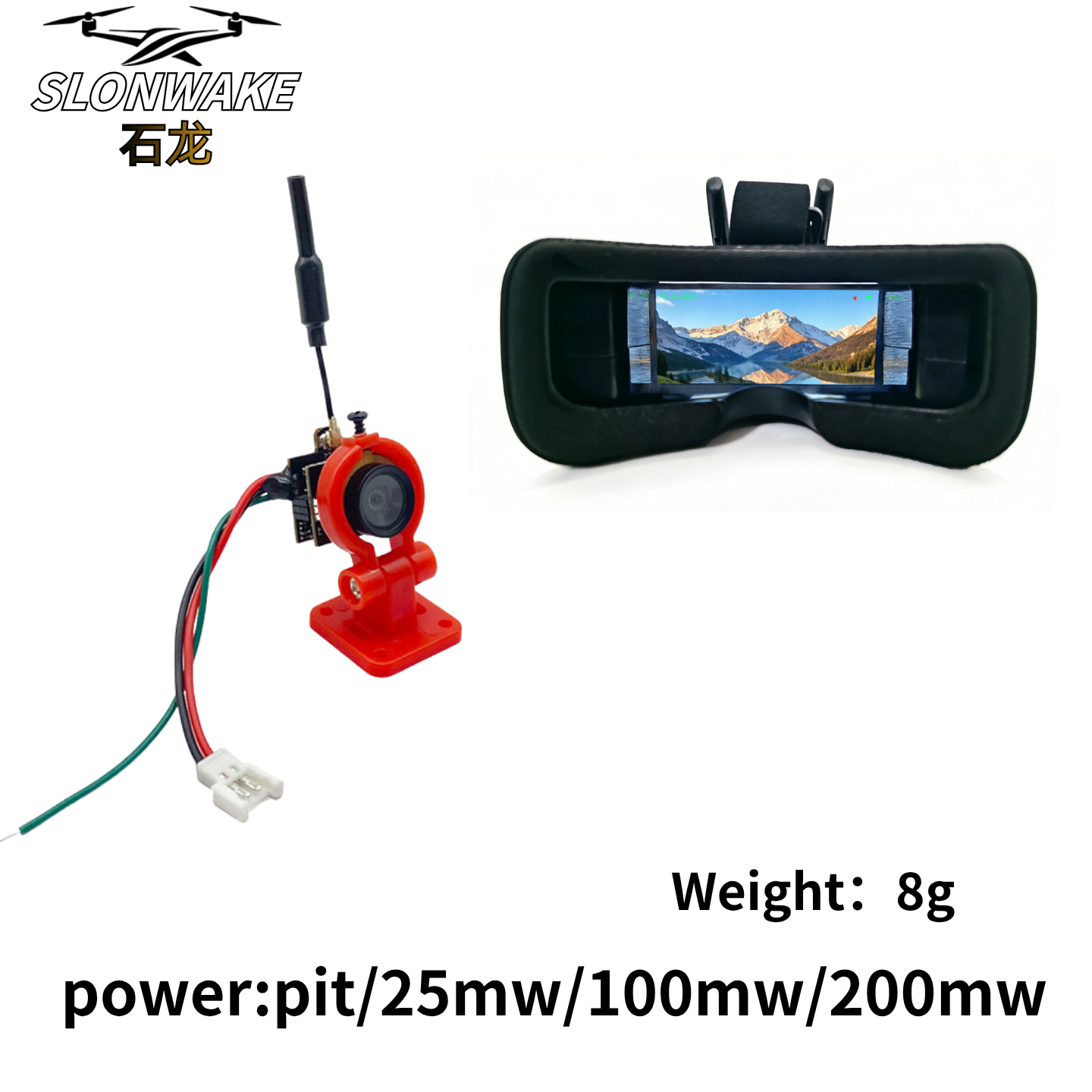 Slonwake 5.8G 48CH 200mW FPV D - огляд і ціна Fpv Drone Transmitter