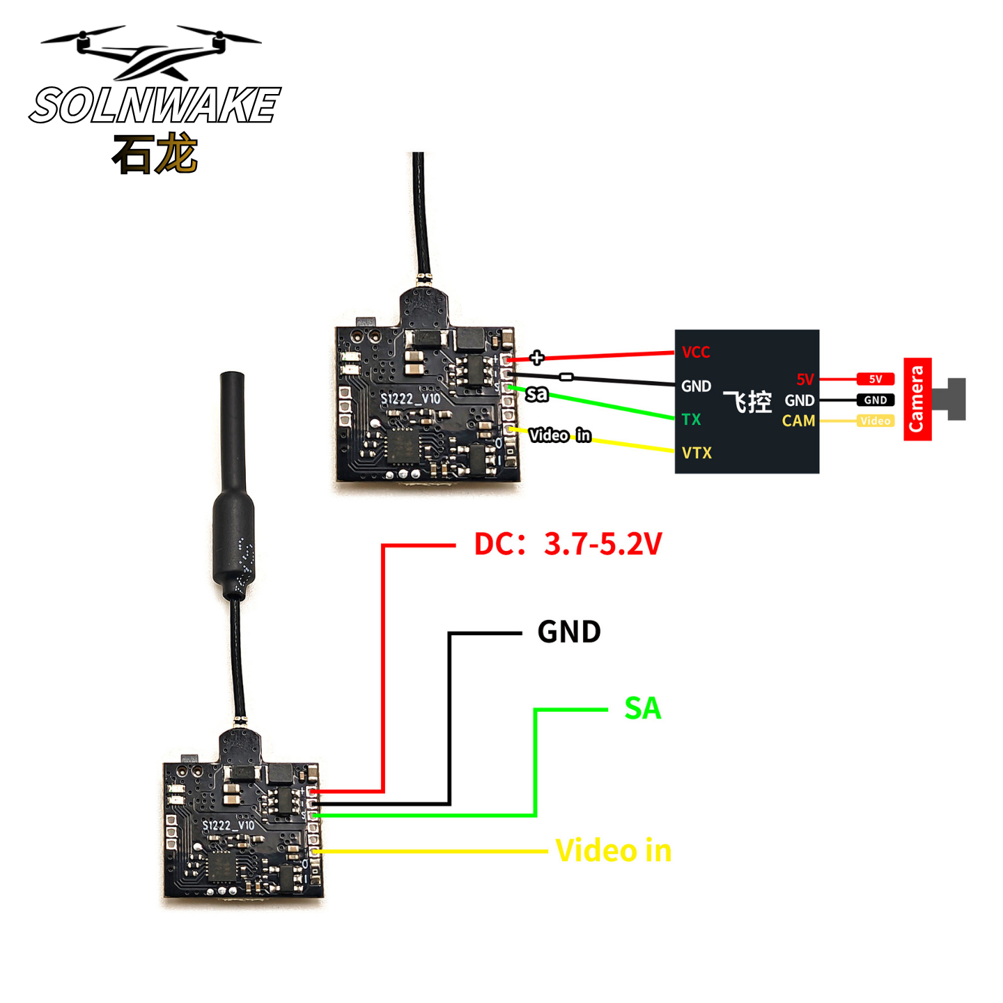 SLONWAKE Nano 5.8G 48CH 200mW  - огляд і ціна Fpv Drone Transmitter