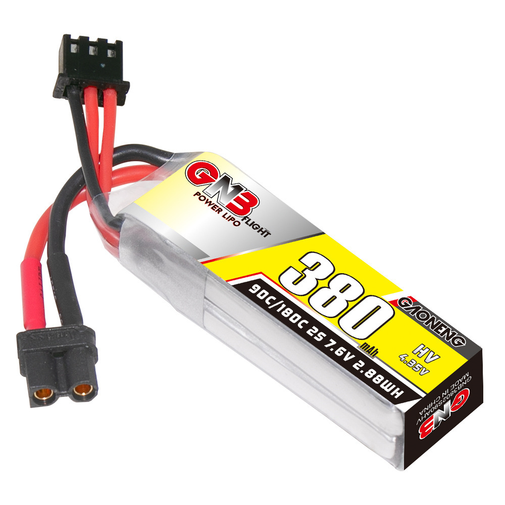 GNB 2S 7.6V 380mAh 90C/180C Li - огляд і ціна Fpv Drone Battery
