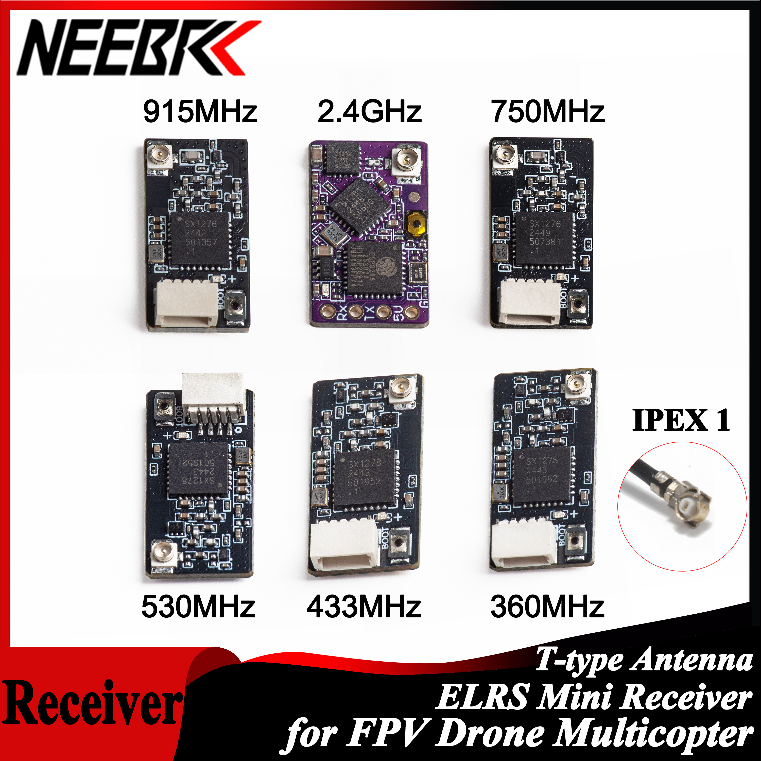 NEEBRC ELRS 2.4G/915Mhz/360Mhz - огляд і ціна Fpv Drone Frame
