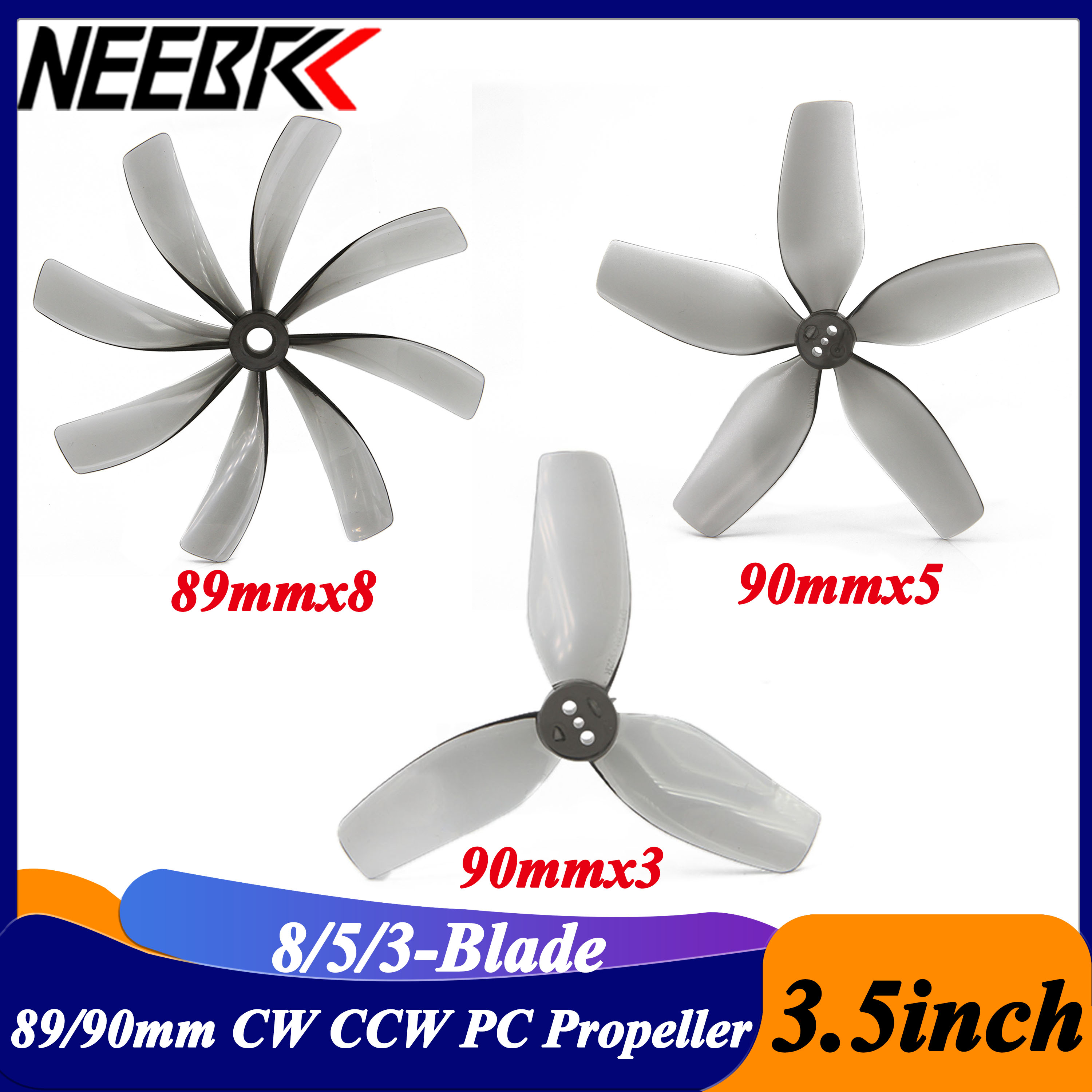 2Pairs 3.5inch 89x8 90x5 90x3  - огляд і ціна Fpv Drone Motor
