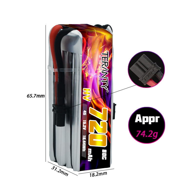 TERANTY 720mAh 4S 15.2V HV Lip - огляд і ціна Fpv Drone Battery