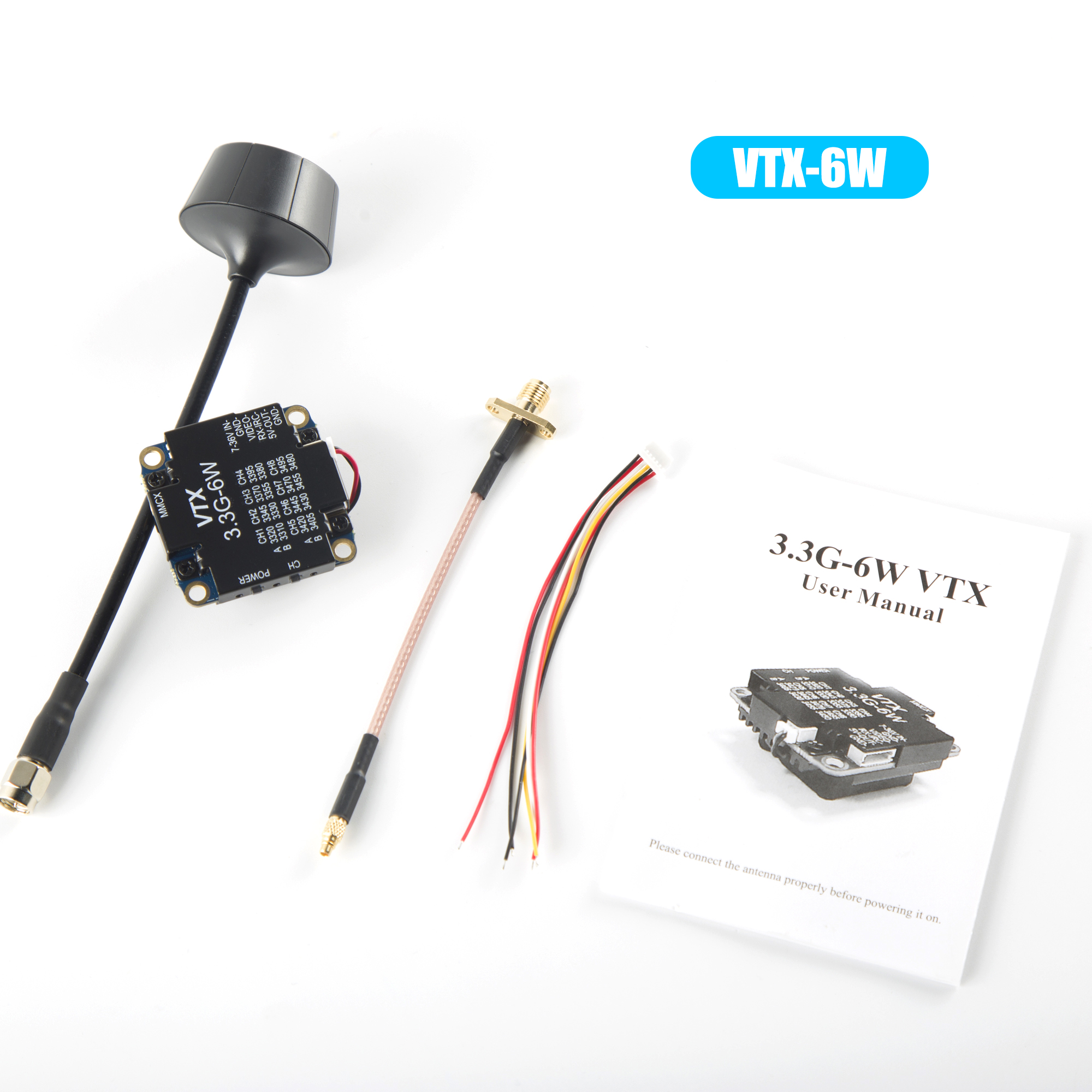 FPV Video Transmitter 3.3G 6W  - огляд і ціна Fpv Drone Transmitter